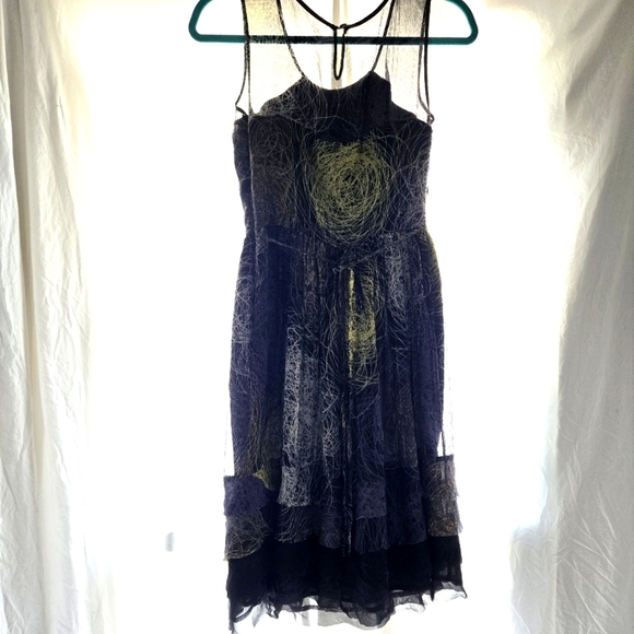 Beautiful Silk Scribble Dress EUC - Picture 11 of 11